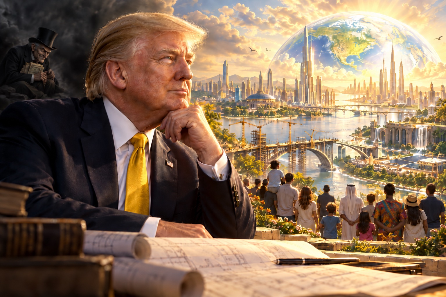 Donald John Trump: An American grandfather who loves to build.